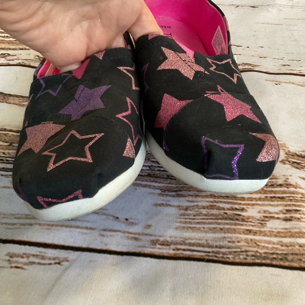 TOMS ALPARGATA BLACK GLITTER STARS‎ PRINT - Picture 6 of 9
